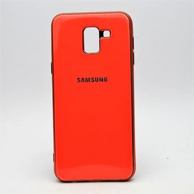 Чохол глянцевий з логотипом Glossy Silicon Case для Samsung J600 Galaxy J6 2018 Orange