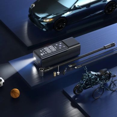 Автомобільний насос (автокомпресор) Hoco ZP7 5000 mAh Black