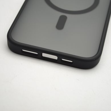 Чохол накладка Metal Buttons з MagSafe для iPhone 14 Pro Max Black/Чорний