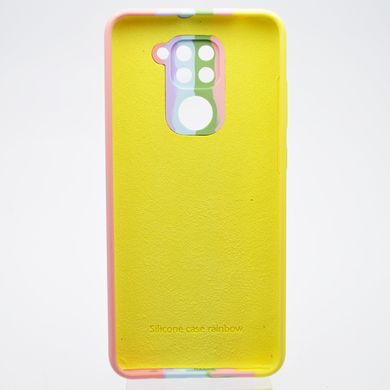 Чохол з райдужним дизайном Silicon Case Rainbow для Xiaomi Redmi Note 9 №3