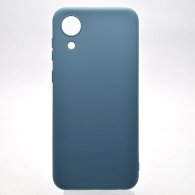 Чехол накладка Silicon Case Full Camera для Samsung A032 Galaxy A03 Core Blue