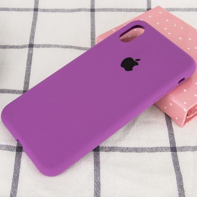 Чохол Silicon Case Full Cover для Apple iPhone X/Xs Фіолетовий