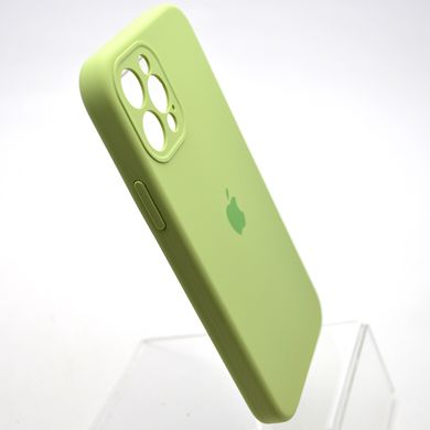 Силиконовый чехол накладка Silicon Case Full Camera для iPhone 12 Pro Mint Green