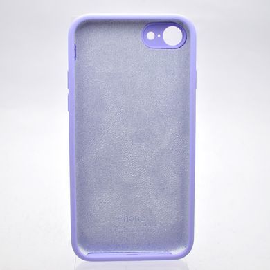 Чохол силіконовий з квадратними бортами Silicon case Full Square для iPhone 7/iPhone 8/iPhone SE 2020/2022 Dasheen/Світло-фіолетовий