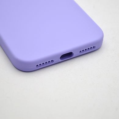 Чохол силіконовий з квадратними бортами Silicon case Full Square для iPhone 7/iPhone 8/iPhone SE 2020/2022 Dasheen/Світло-фіолетовий
