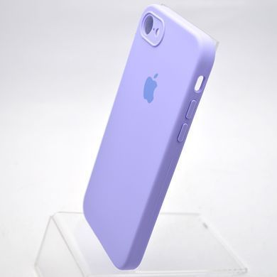 Чохол силіконовий з квадратними бортами Silicon case Full Square для iPhone 7/iPhone 8/iPhone SE 2020/2022 Dasheen/Світло-фіолетовий