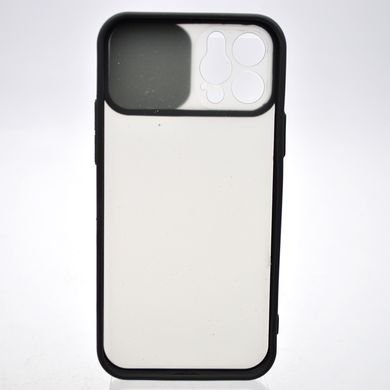 Чехол накладка TPU Camshield Matte с крышкой (шторкой) на камеру для iPhone 12/iPhone 12 Pro Черный