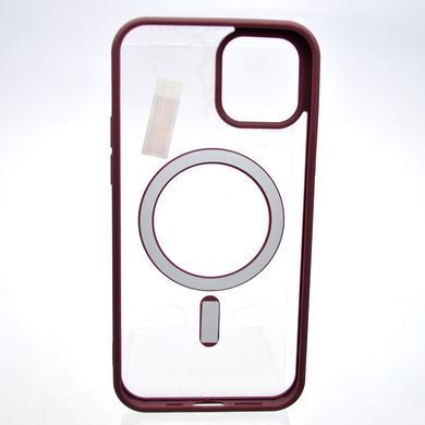 Чохол накладка з MagSafe Clear Case Magnetic для Apple iPhone 12 Pro Wine Red