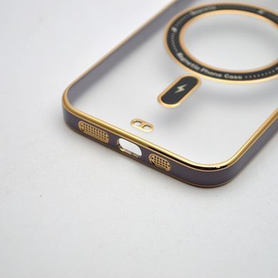 Чохол накладка з MagSafe Elegant Case для Apple iPhone 13 Blue (Black Circle)