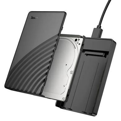 Корпус кишеня Hoco HB46 USB3.0 для зовнішніх дисків HDD/SSD 2.5" SATA Black