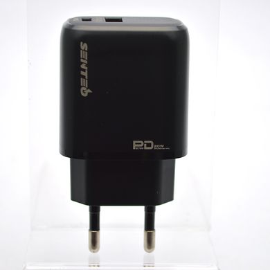 Сетевое зарядное устройство (адаптер) SENTEO Z-07 PD20W+QC3.0 Black
