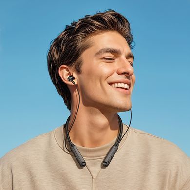 Безпровідні навушники на шию (Bluetooth) Hoco ES74 Refinado Sport Bluetooth (Синій)