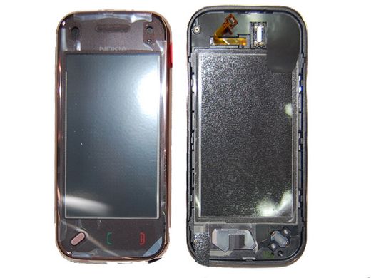Сенсор (тачскрін) Nokia N97 mini бронзовий з рамкою HC
