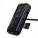 Автомобільний зарядний пристрій з FM-модулятор Baseus T typed S-16 wireless MP3 car charger Black (CCTM-E01)