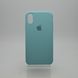 Чехол накладка Silicon Case для iPhone XR 6.1" Sea Blue (21) Copy