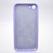 Чохол силіконовий з квадратними бортами Silicon case Full Square для iPhone 7/iPhone 8/iPhone SE 2020/2022 Dasheen/Світло-фіолетовий