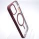Чохол накладка з MagSafe Clear Case Magnetic для Apple iPhone 12 Pro Wine Red