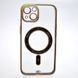Чохол накладка з MagSafe Elegant Case для Apple iPhone 13 Blue (Black Circle)