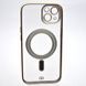 Чохол накладка з MagSafe Elegant Case для Apple iPhone 13 Blue (Black Circle)