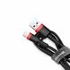 Кабель Baseus Cafule Special Edition Lightning Cable 2.4A 1m Red-Black CALKLF-G91