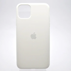 Чехол накладка Silicone Case Full Cover для iPhone 11 Pro Max Белый