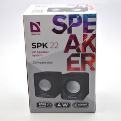 Акустическая система 2.0 Defender SPK 22 2х2,5W USB Black