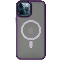 Чохол накладка Metal Buttons з MagSafe для iPhone 14 Pro Max Purple/Фіолетовий