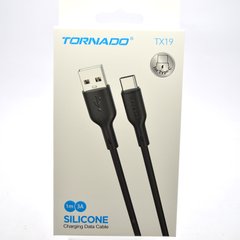 Кабель Tornado TX19 Silicone Cable Type-c 3A 1M Black