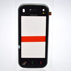 Сенсор (тачскрин) Nokia N97 mini черный с рамкой HC