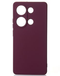 Чохол накладка Silicon Case Full Camera для Xiaomi Redmi Note 13 4G/Poco M6 Pro 4G Bordo (Бордовий)