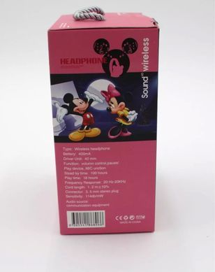 Детские беспроводные наушники в форме Mickey Mouse Bluetooth AH-806L (Черный)