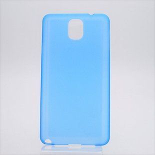Ультратонкий силиконовый чехол Ultra Thin 0.3см Samsung N9000 Galaxy Note 3 Blue