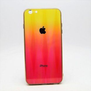 Чохол градієнт хамелеон Silicon Crystal for iPhone 6 Plus/6S Plus Red-Yellow