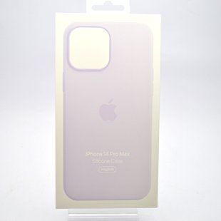 Силиконовый чехол для iPhone 14 Pro Max (6.7) Silicone Case c MagSafe Lilac/Лиловый