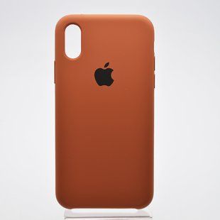 Чехол накладка Silicon Case для iPhone Xr Brown/Коричневый
