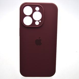Силиконовый чехол накладка Silicon Case Full Camera для iPhone 15 Pro Plum