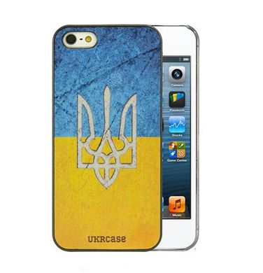 Накладка UkrCase для iPhone 5 Ukraine герб України графіт світлий