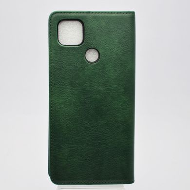 Чехол книжка Leather Fold для Xiaomi Redmi 9C Midnight Green