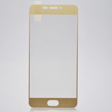 Защитное стекло для Meizu MX6 Full Screen Triplex Глянцевое Gold тех. пакет