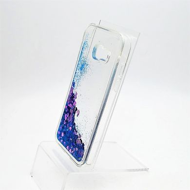 Чехол силиконовый с глиттером Glitter Water для Samsung A320 Galaxy A3 2017 Blue