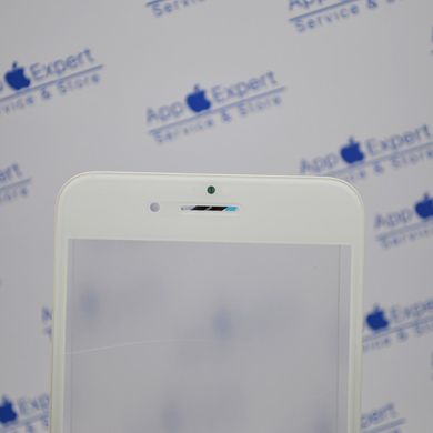 Стекло дисплея iPhone 8 Plus с рамкой,OCA и сеточкой спикера White Original