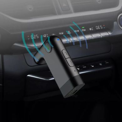 Автомобільний AUX адаптер WiWU YP05 Wireless Receiver Bluetooth Black