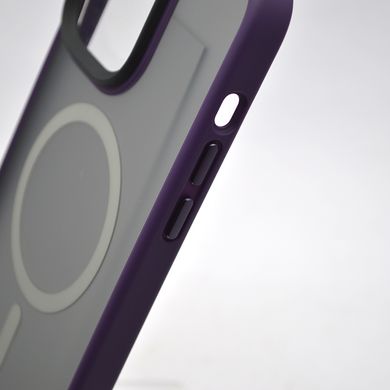 Чехол накладка Metal Buttons с MagSafe для iPhone 14 Pro Max Purple/Фиолетовый