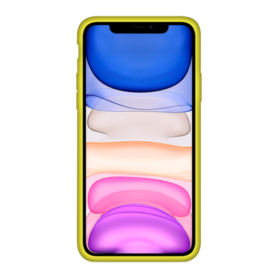 Чехол накладка Silicone Case Full Cover для iPhone Xr Желтый