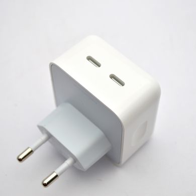 Сетевое зарядное устройство 35W USB-C+C Power Adapter с кабелем Type-C to Lightning