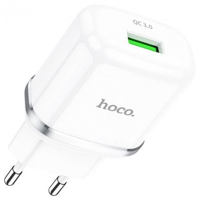 Зарядное устройство для телефона сетевое (адаптер) Hoco N3 Special 1xUSB 3A QC3.0 White