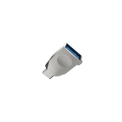 Переходник Hoco UA9 USB OTG - Type-C Silver/Серебристый