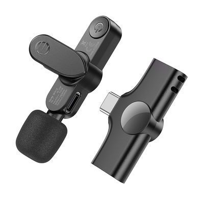 Безпровідний петличний мікрофон Borofone BFK12 Type-C Black