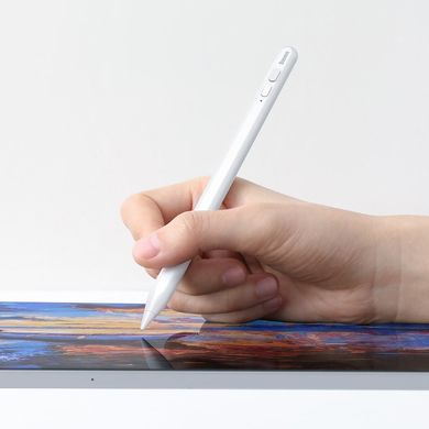 Стилус для телефона и планшета Baseus Smooth Writing Capactive Stylus White SXBC000002