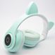Навушники Bluetooth з котячими вушками TUCCI P39 Blue